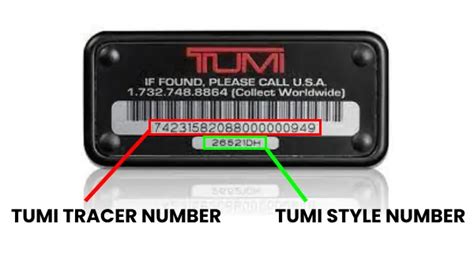 how to check tumi tracer number online